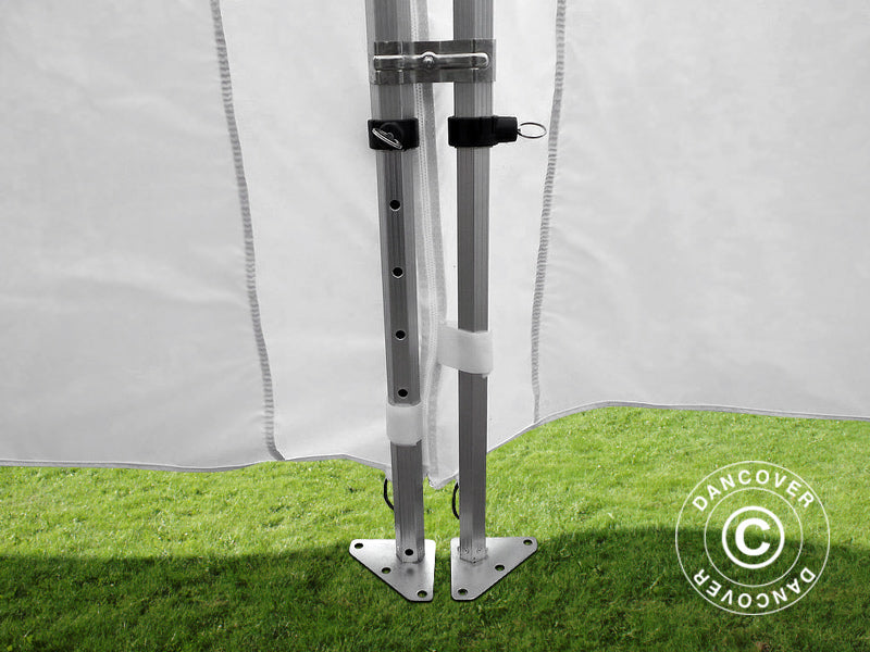 Namiot Ekspresowy FleXtents PRO 4x12m Biały, mq ściany boczne