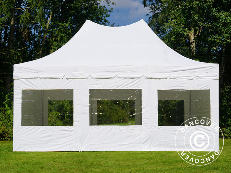Namiot ekspresowy FleXtents PRO Peak Pagoda 4x6m Biały, mq 8 ściany boczne