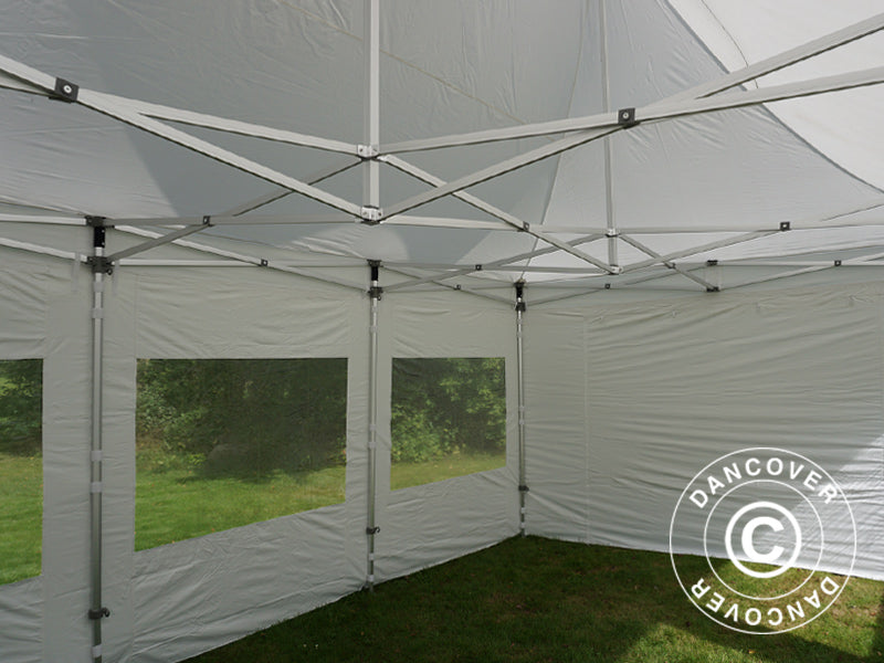 Namiot ekspresowy FleXtents PRO Peak Pagoda 4x6m Biały, mq 8 ściany boczne