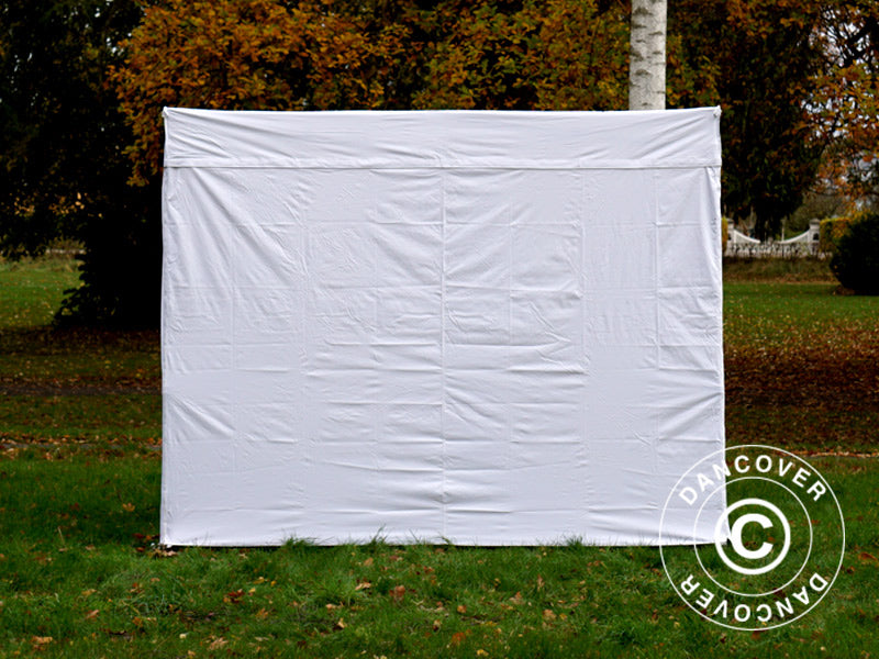 Namiot FleXtents® PRO Exhibition ze ścianami bocznymi, 3x3m, biały, trudnopalny