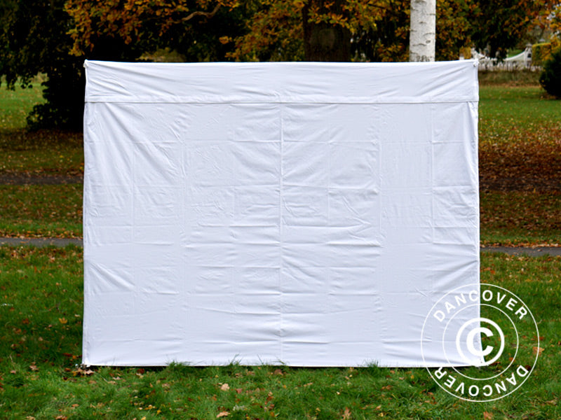 Namiot FleXtents® PRO Exhibition ze ścianami bocznymi, 3x3m, biały, trudnopalny