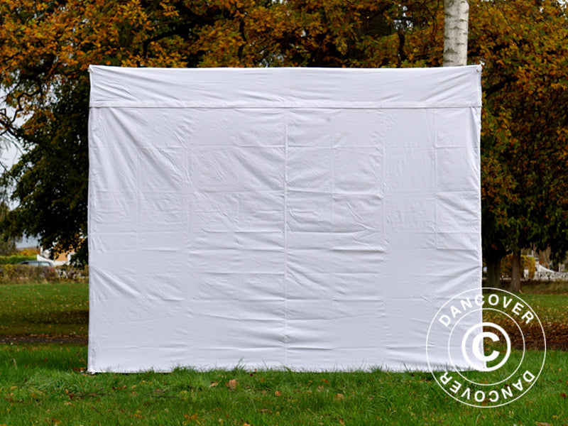 Namiot FleXtents® Xtreme Exhibition 50 ze ścianami bocznymi, 3x3m, biały, trudnopalny