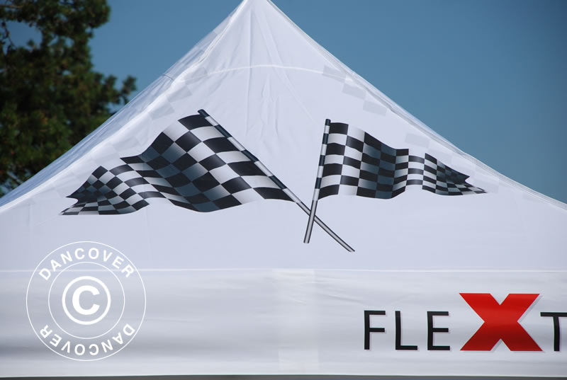 Namiot ekspresowy FleXtents PRO z pełnym zadrukiem cyfrowym, 3x3m