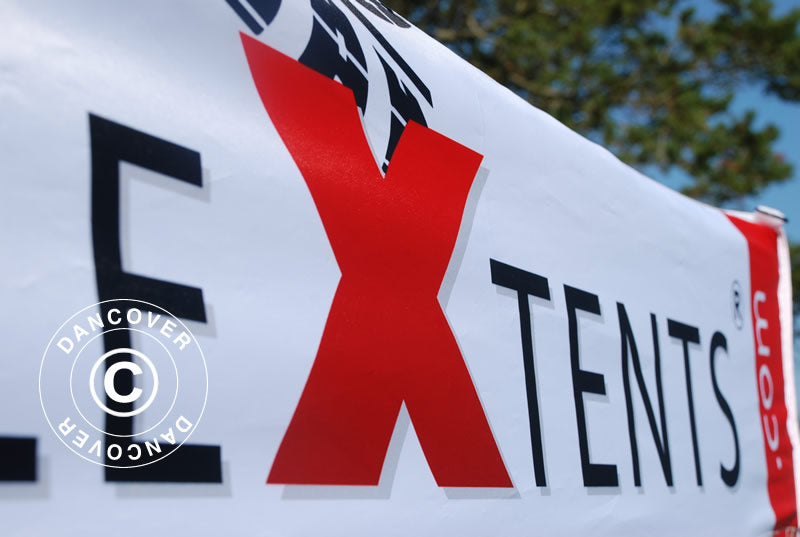 Namiot ekspresowy FleXtents PRO z pełnym zadrukiem cyfrowym, 3x3m, zawierający 4 ściany boczne