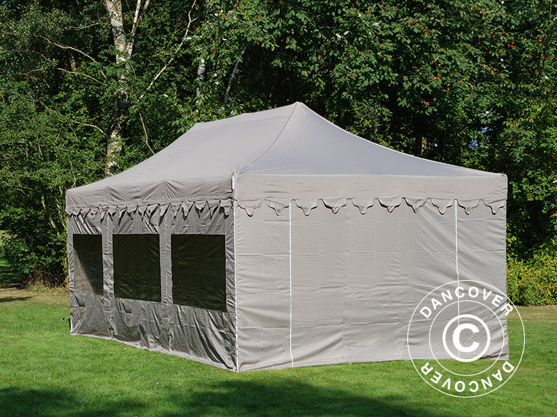 Namiot Ekspresowy FleXtents PRO "Morocco" 4x6m Latte, mq 8 ściany boczne