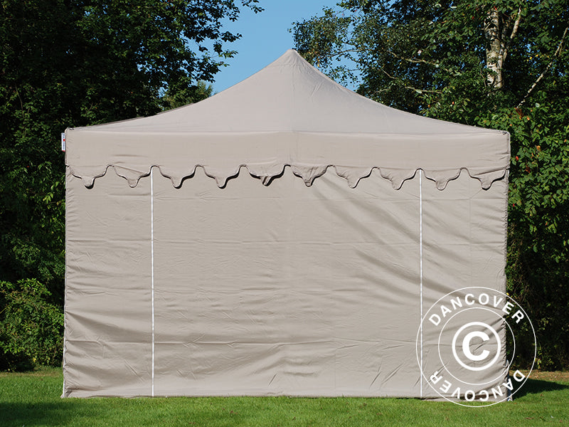Namiot Ekspresowy FleXtents PRO "Morocco" 4x6m Latte, mq 8 ściany boczne