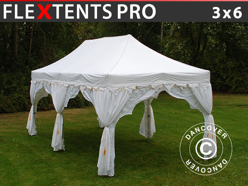 Namiot Ekspresowy FleXtents PRO "Raj" 3x6m Biały/Złoto
