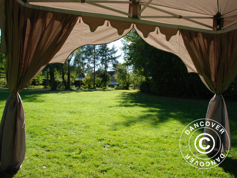 Namiot Ekspresowy FleXtents PRO "Raj" 3x3m Latte/Pomaranczowy