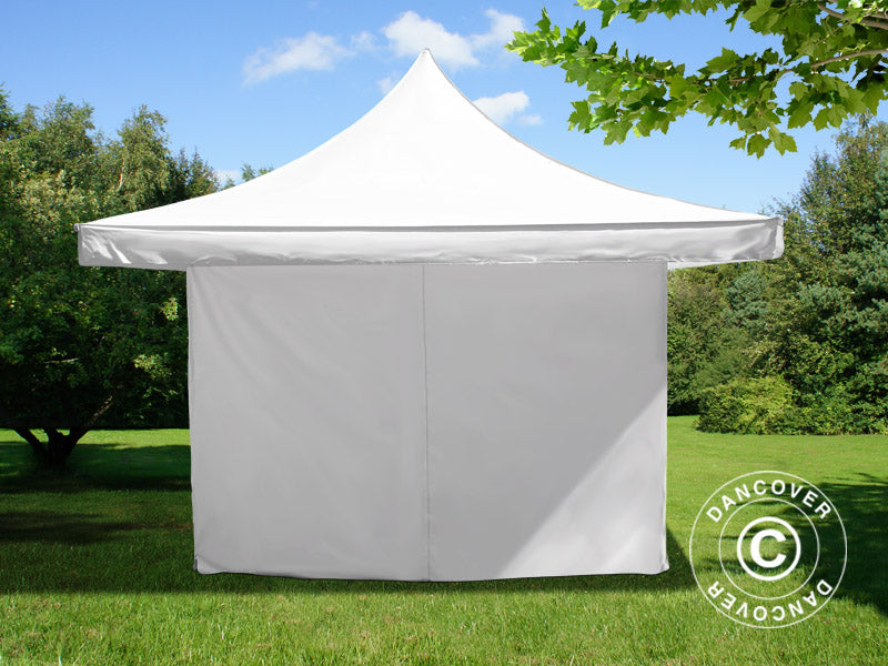 Namiot ekspresowy FleXtents Pagoda Xtreme 50 4x4m / (5x5m) Biały, mq 6 ściany boczne