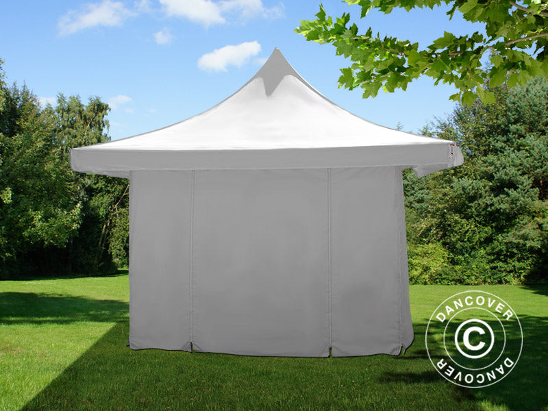 Namiot ekspresowy FleXtents Pagoda Xtreme 50 4x4m / (5x5m) Biały, mq 6 ściany boczne