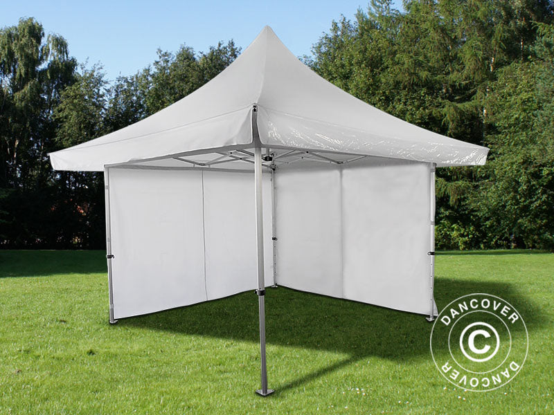 Namiot ekspresowy FleXtents Pagoda Xtreme 50 4x4m / (5x5m) Biały, mq 6 ściany boczne