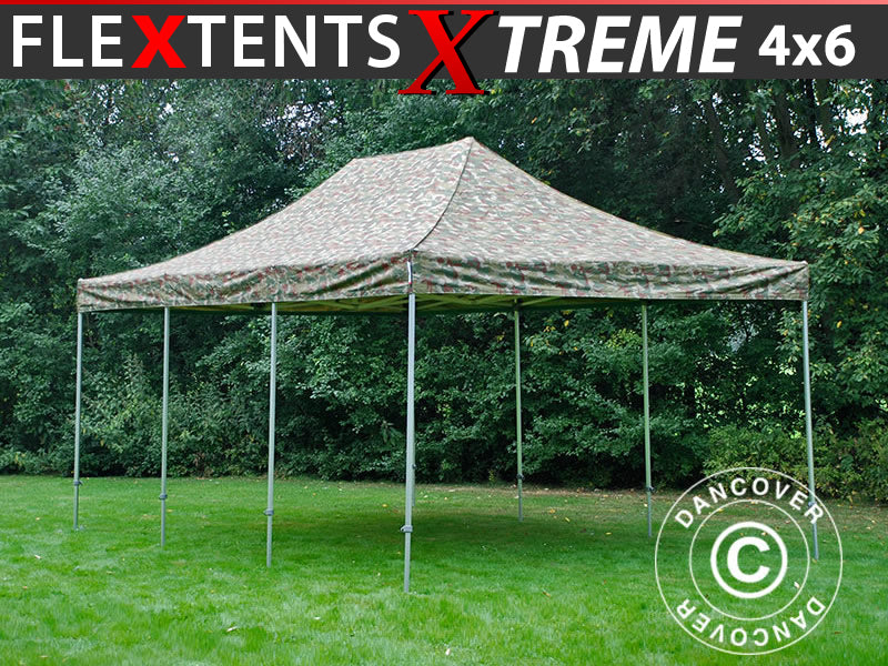 Namiot Ekspresowy FleXtents Xtreme 50 4x6m Kamuflaż/Wojskowy