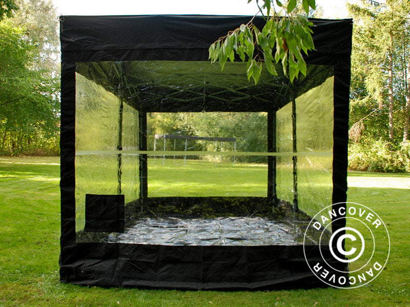 Składany garaż FleX Carcover, 2,5x5m, Czarny