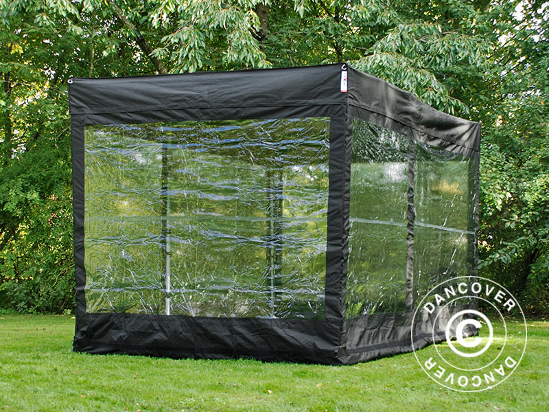 Składany garaż FleX Carcover, 2,5x5m, Czarny