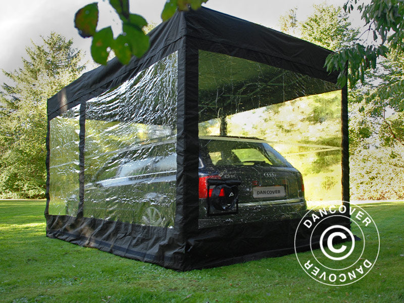 Składany garaż FleX Carcover, 3x6m, Czarny