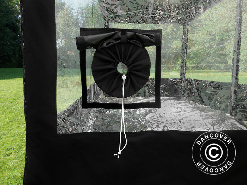 Składany garaż FleX Carcover, 3x6m, Czarny