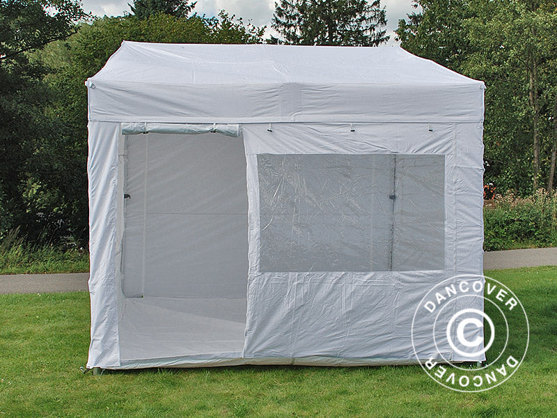 Namiot ekspresowy FleXtents PRO Trapezo 2x3m Biały, mq 4 ściany boczne