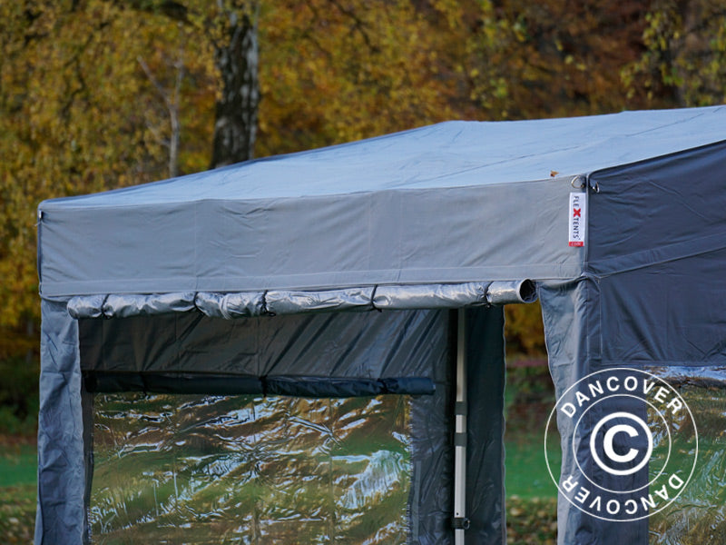 Namiot ekspresowy FleXtents PRO Trapezo 2x3m Szary, mq 4 ściany boczne