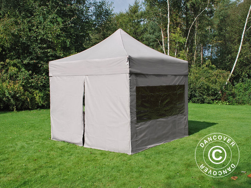 Namiot Ekspresowy FleXtents PRO 3x3m Latte, mq 4 ściany boczne