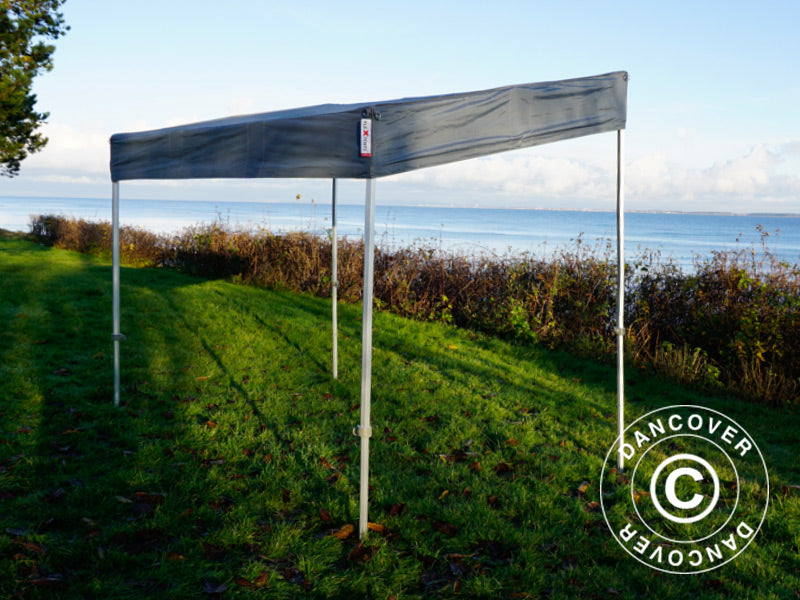 Namiot ekspresowy FleXtents PRO Trapezo 3x3m Szary, mq 4 ściany boczne