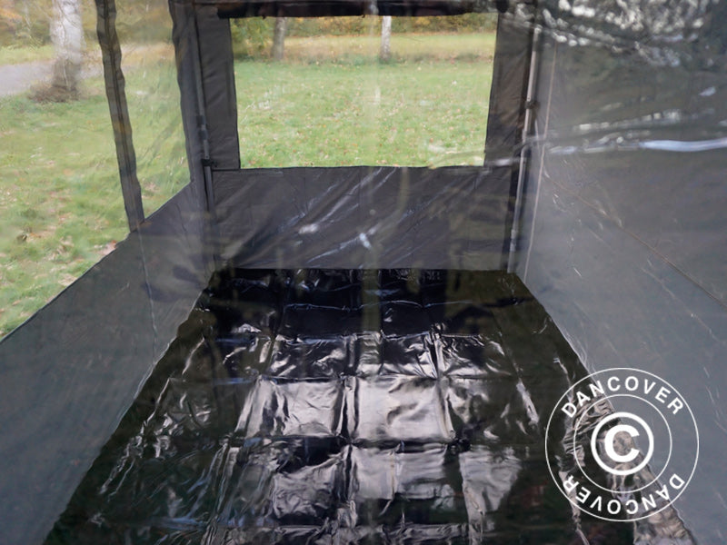 Namiot ekspresowy FleXtents PRO Trapezo 3x3m Szary, mq 4 ściany boczne