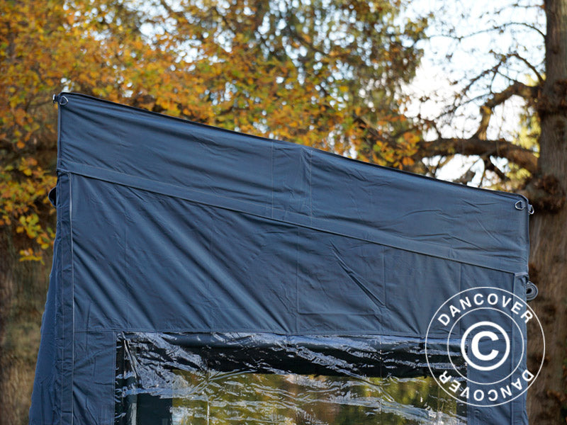 Namiot ekspresowy FleXtents PRO Trapezo 3x3m Szary, mq 4 ściany boczne