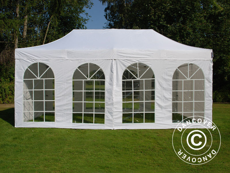 Namiot Ekspresowy FleXtents PRO Vintage Style 3x6m Biały, mq 6 ściany boczne