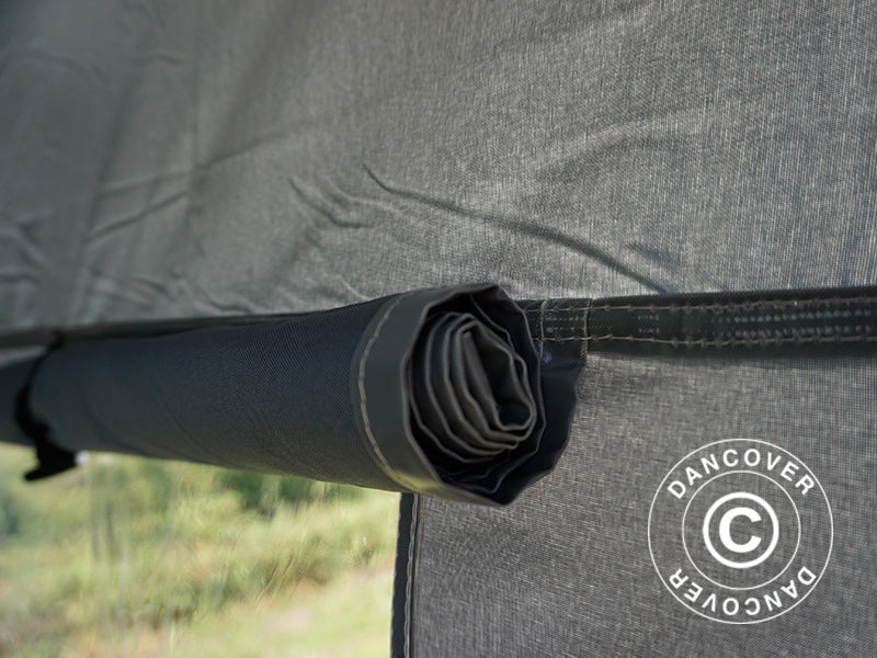 Namiot ekspresowy FleXtents PRO Trapezo 3x6m Szary, mq 4 ściany boczne