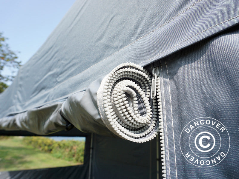 Namiot ekspresowy FleXtents PRO Trapezo 3x6m Szary, mq 4 ściany boczne