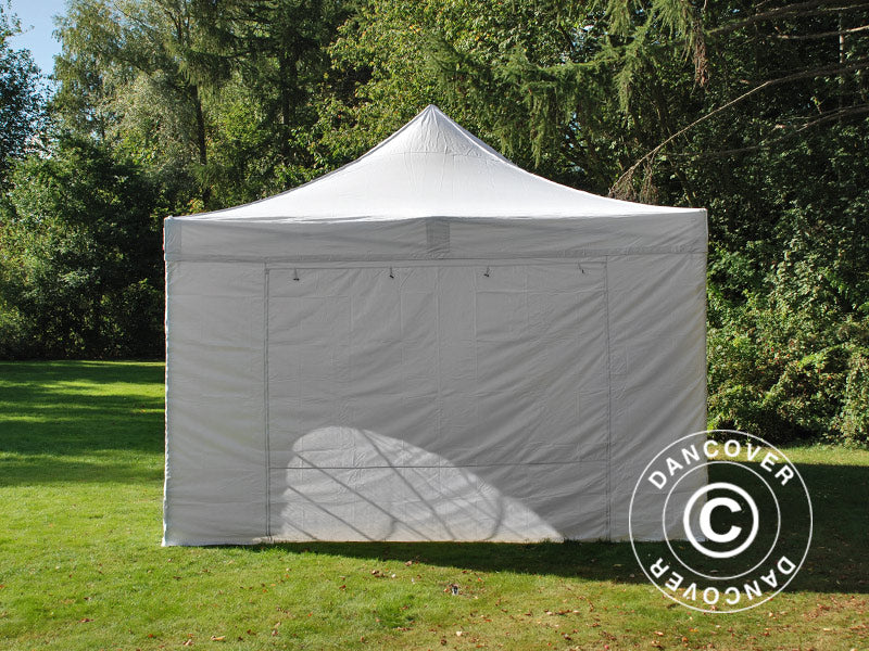 Namiot Ekspresowy FleXtents PRO Vintage Style 4x6m Biały, mq 8 ściany boczne