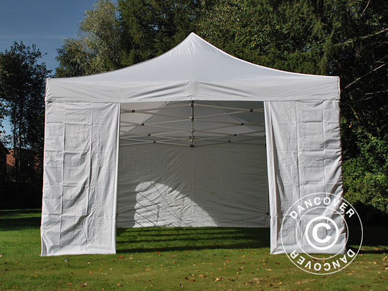 Namiot Ekspresowy FleXtents PRO Vintage Style 4x8m Biały, mq 6 ściany boczne