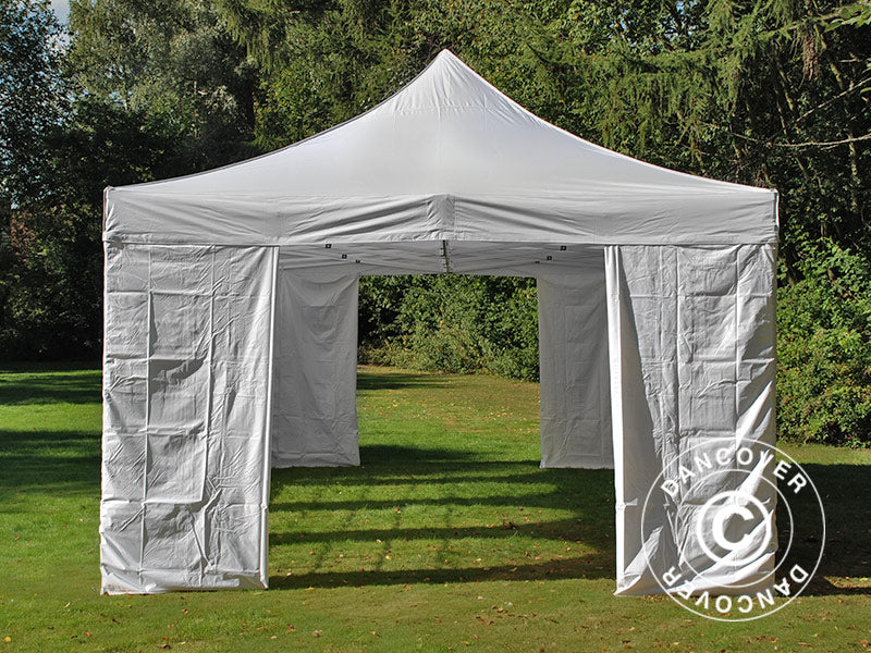 Namiot Ekspresowy FleXtents PRO Vintage Style 4x8m Biały, mq 6 ściany boczne