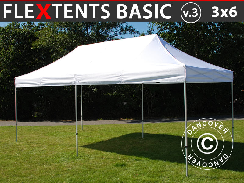 Namiot Ekspresowy FleXtents Basic v.3, 3x6m Biały