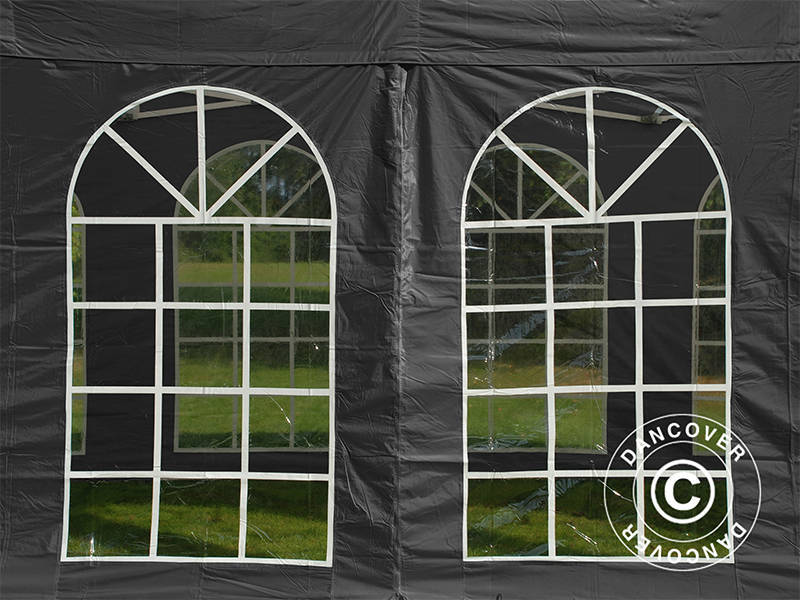 Namiot Ekspresowy FleXtents Basic v.3, 3x6m Czarny, mq 4 ściany boczne