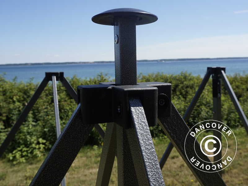 Namiot Ekspresowy FleXtents Basic v.3, 3x6m Czarny, mq 4 ściany boczne