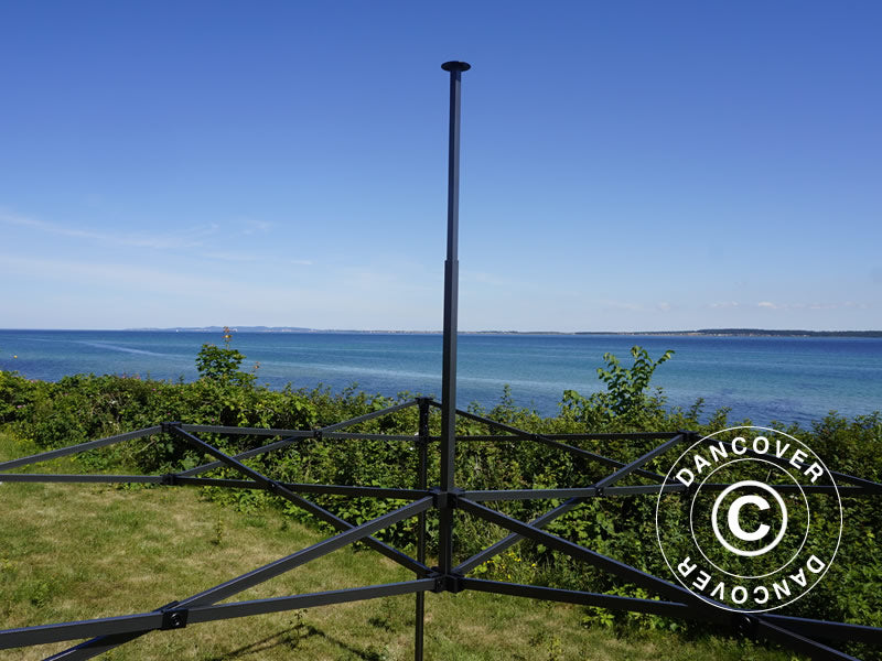 Namiot Ekspresowy FleXtents Basic v.3, 3x6m Czarny, mq 4 ściany boczne