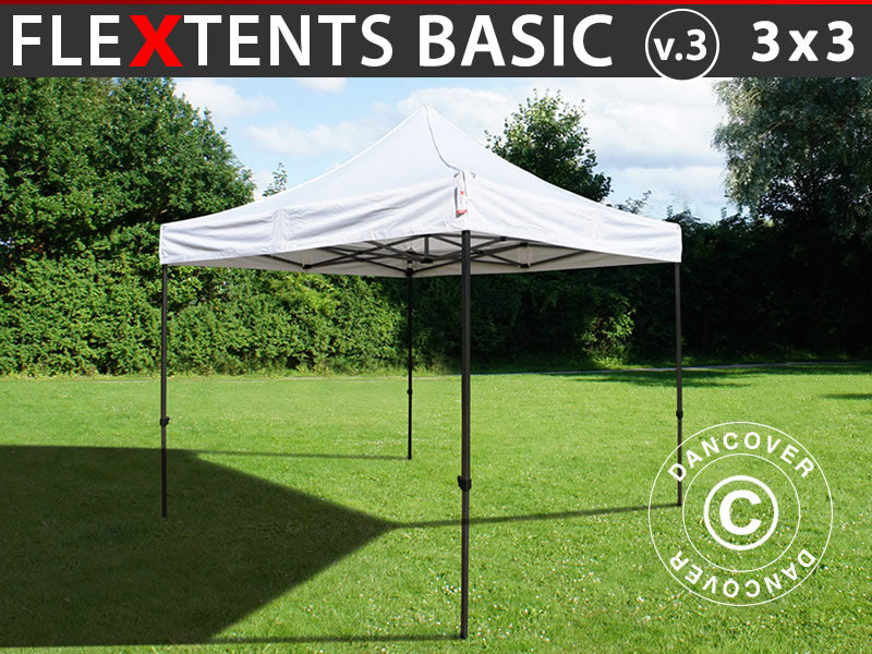Namiot Ekspresowy FleXtents Basic v.3, 3x3m Biały
