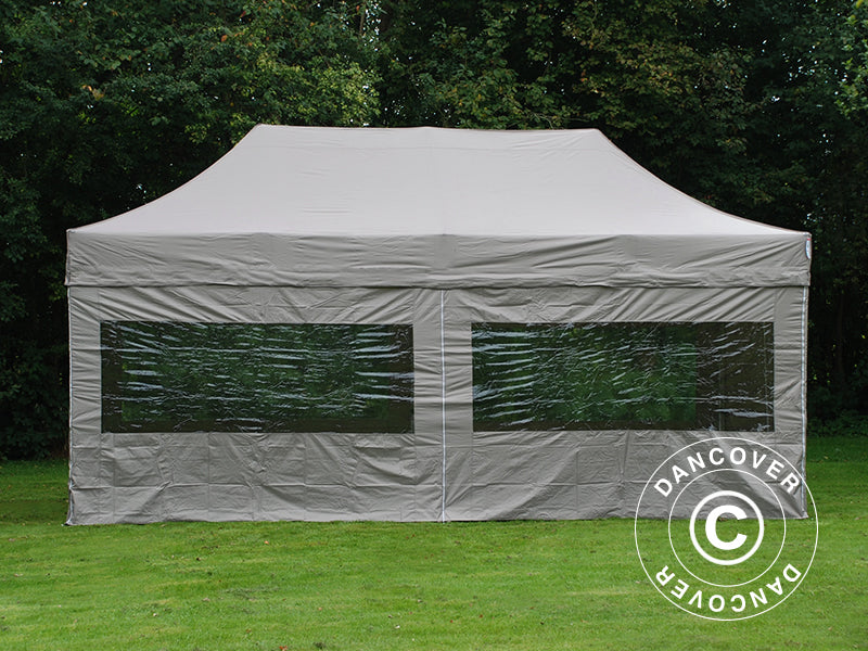 Namiot Ekspresowy FleXtents PRO Steel 3x6m Latte, mq 6 ściany boczne