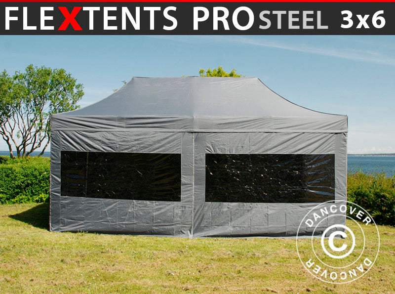 Flext. Pro Steel 3x6m Grey Top+Frame+SWK YU+GL