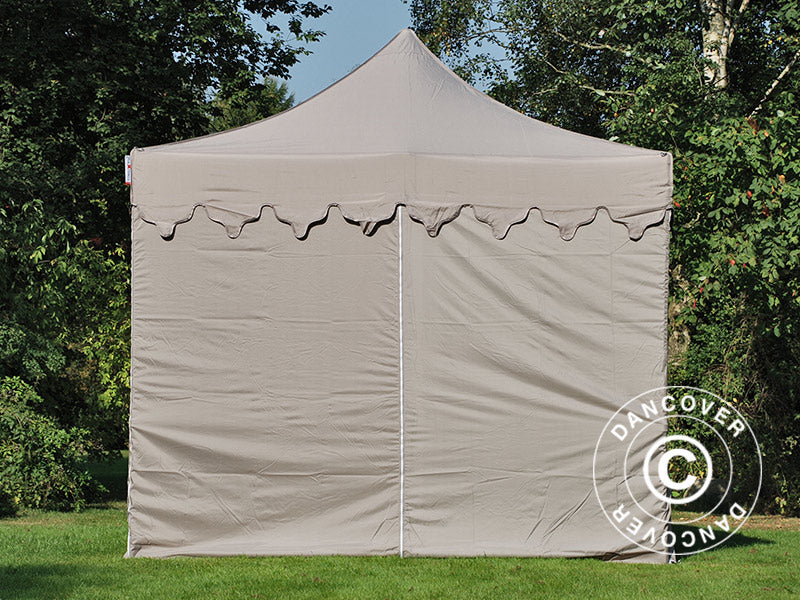 Namiot Ekspresowy FleXtents PRO Steel "Morocco" 3x6m Latte, mq 6 ściany boczne
