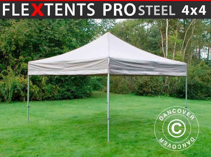 Namiot Ekspresowy FleXtents PRO Steel 4x4m Latte