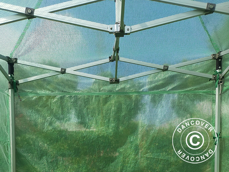 Szklarnia FleX 2x2m, PE, Przezroczysta/Zielona