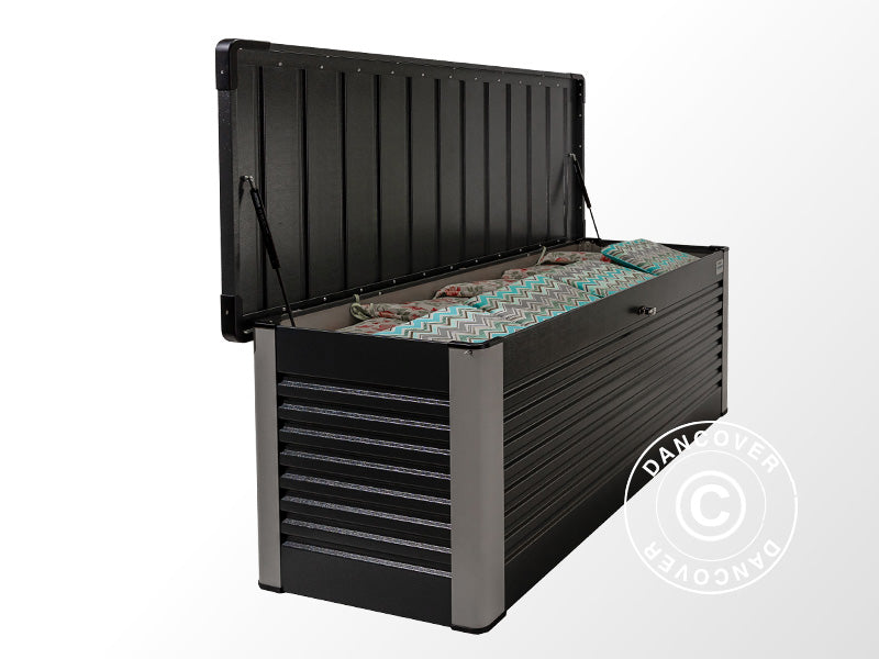 Skrzynia ogrodowa, Protect-a-Box, Trimetals , 0,785x1,875x0,725m, 1,47m², Antracyt