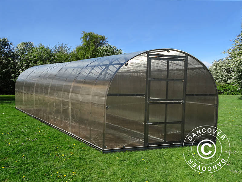 Szklarnia z poliwęglanu TITAN Arch 320, 36m², 3x12m, srebrna