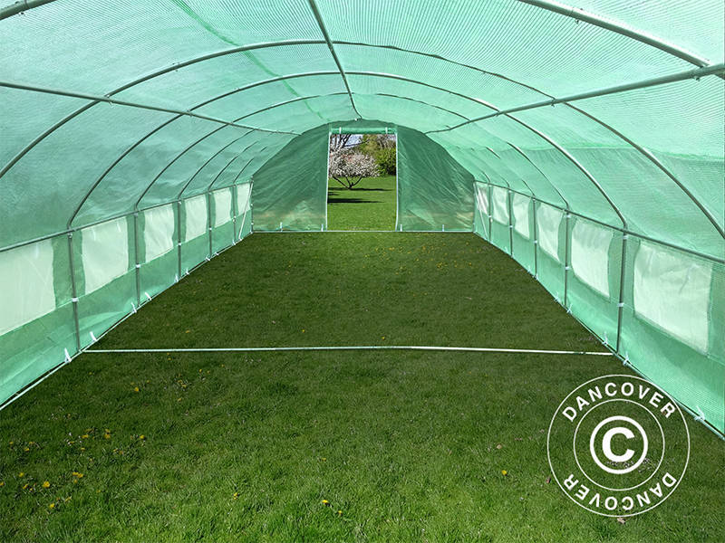 Tunel foliowy 4x10,6x2m, 42,4m², Zielony