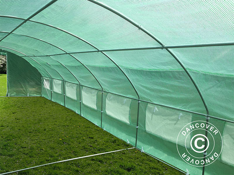 Tunel foliowy 4x10,6x2m, 42,4m², Zielony