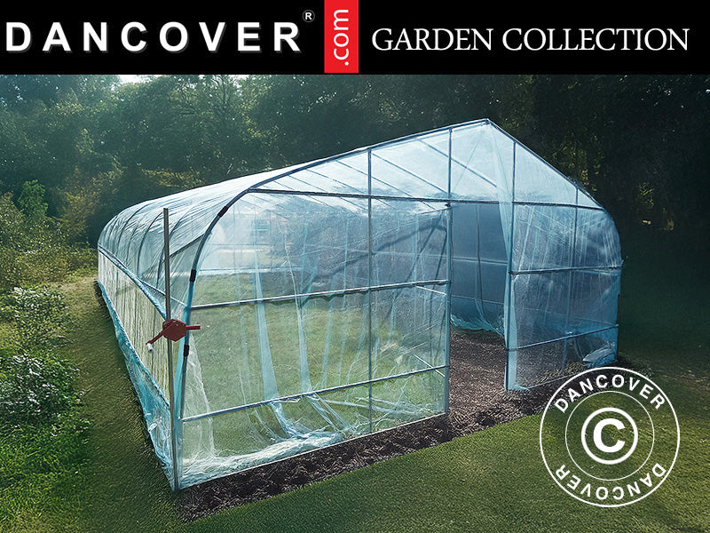 Tunel foliowy, 6x10x2,5m, 100-mikronowa folia PO, Przezroczysta