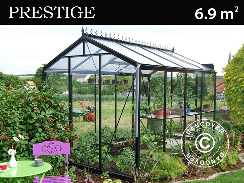 Greenhouse FLORA 2,32x2,98x2,35m Black