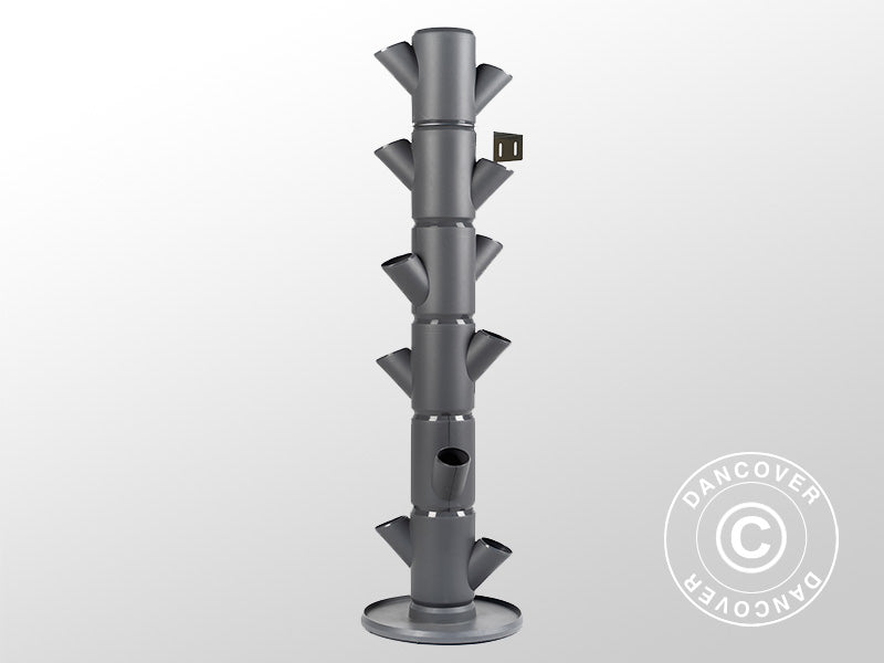 Wieża do sadzenia roślin, SISSI STRAWBERRY, pionowa, Antracyt