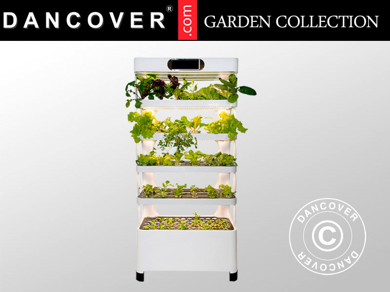 Szafa do uprawy hydroponicznej z diodą LED, 0,77x0,4x1,7m, Biała